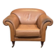 English club armchair in leather, modern production from the 1990s.