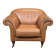 English club armchair in leather, modern production from the 1990s.