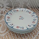 6 assiettes à dessert anciennes Saint Amand