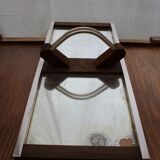 Double mirror tray