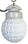 Vintage White Porcelain Pendant Light, 1970s