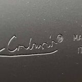 Italian model LC6 dining or office table in metal and glass by Le Corbusier, Pierre Jeanneret, Charlotte Perriand for Cassina.