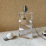 Vintage Sèvres crystal lamp base, Bauhaus/Art Deco design