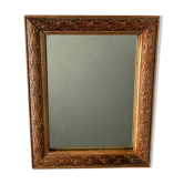 Antique carved wooden mirror