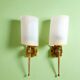 Pair Mid Century Modern wall sconce lights