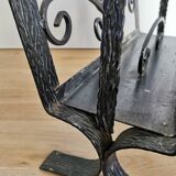 Porte-revues vintage en fonte