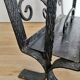 Vintage Iron Cast Magazine Rack: Handmade Gothic Home Decor