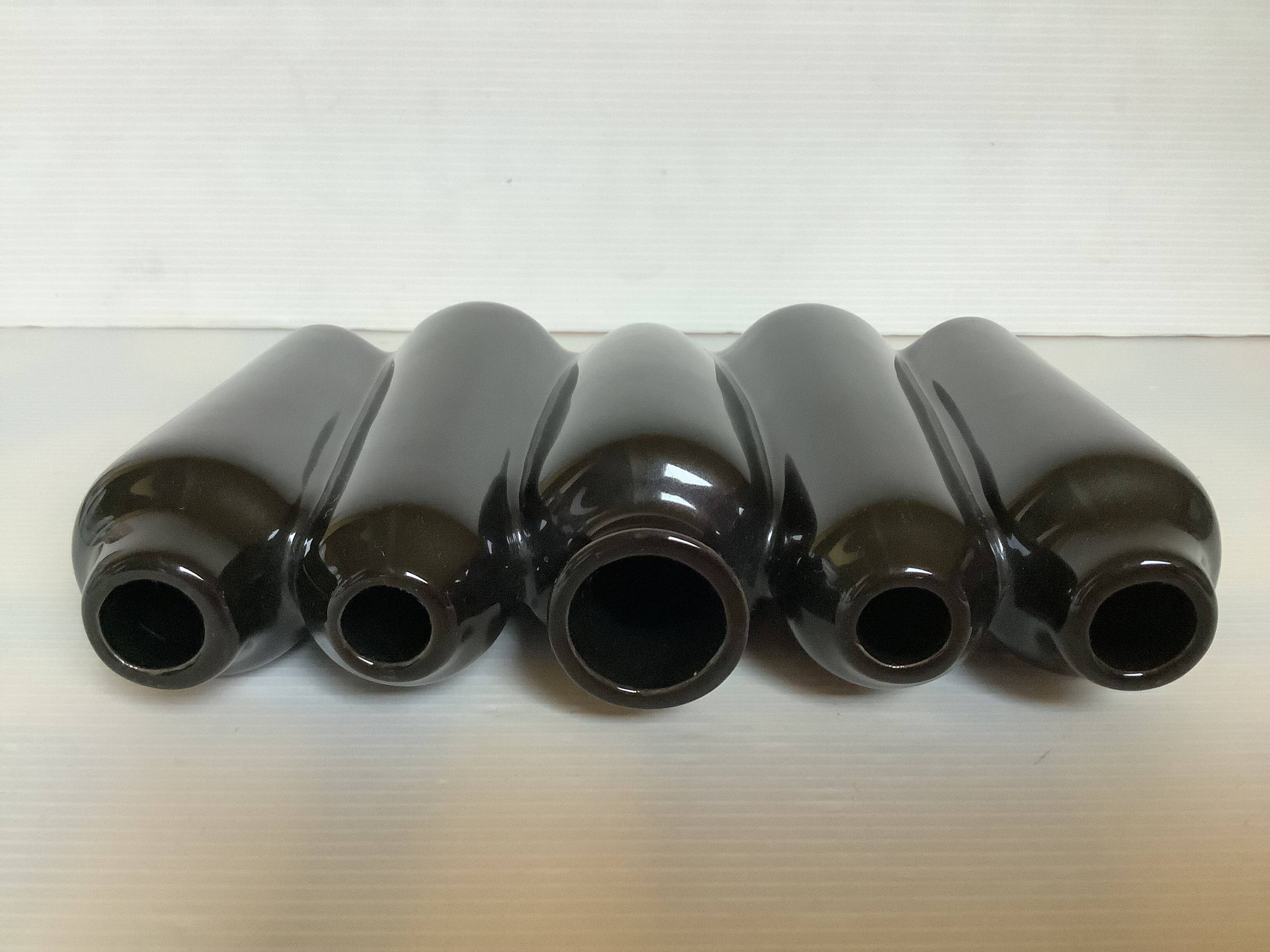 Black tulip flower spike vase