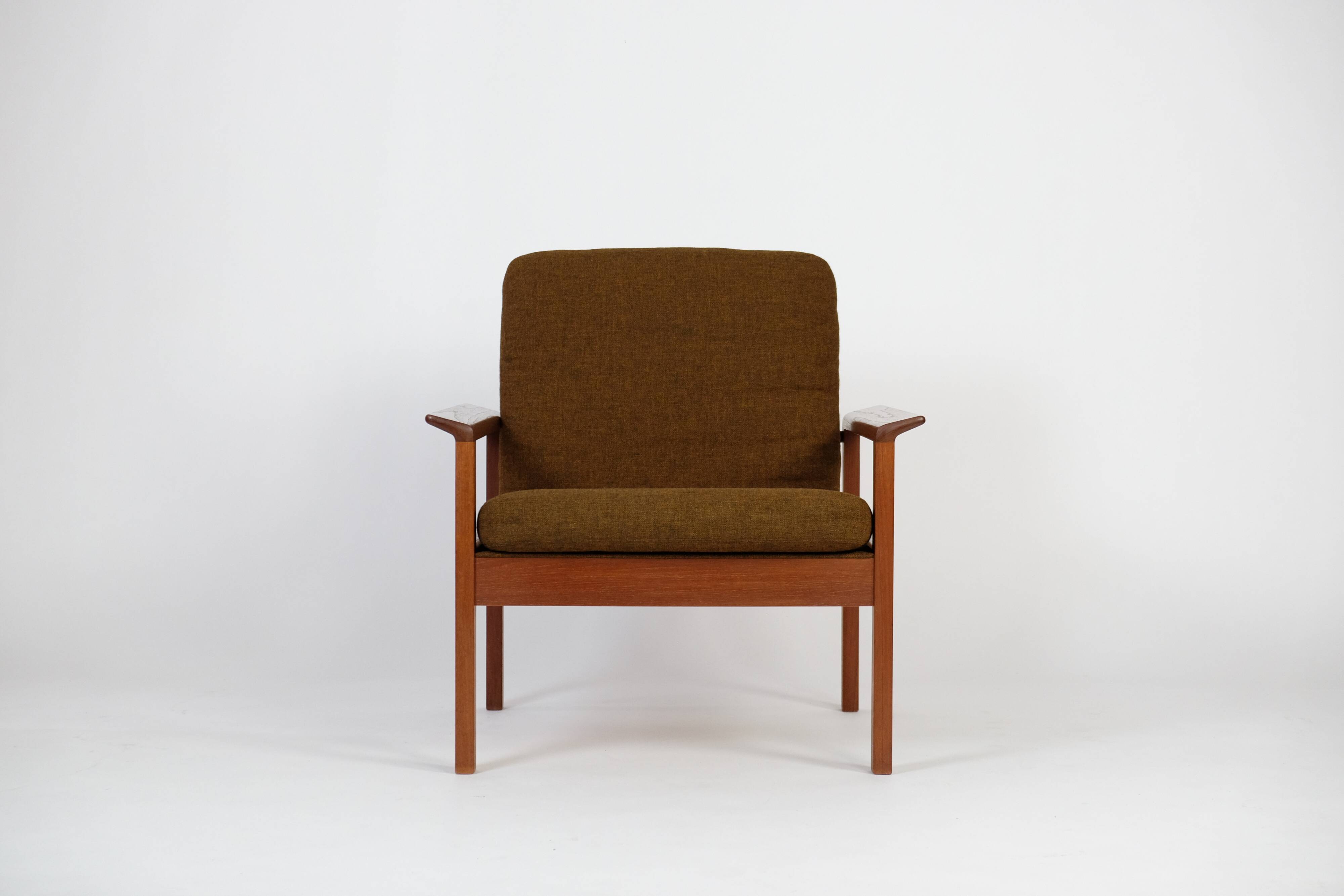 Danish Teak Sessel Easy Chair Armlehnen Vintage 60er Mid-Century