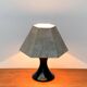 Floor or table lamp in German glass and synthetic cork in M Design style by Ingo Maurer, 1960s.