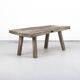 Table basse primitive Wabi Sabi de style ferme rustique