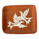 Glazed terracotta pocket tray, bird decor
