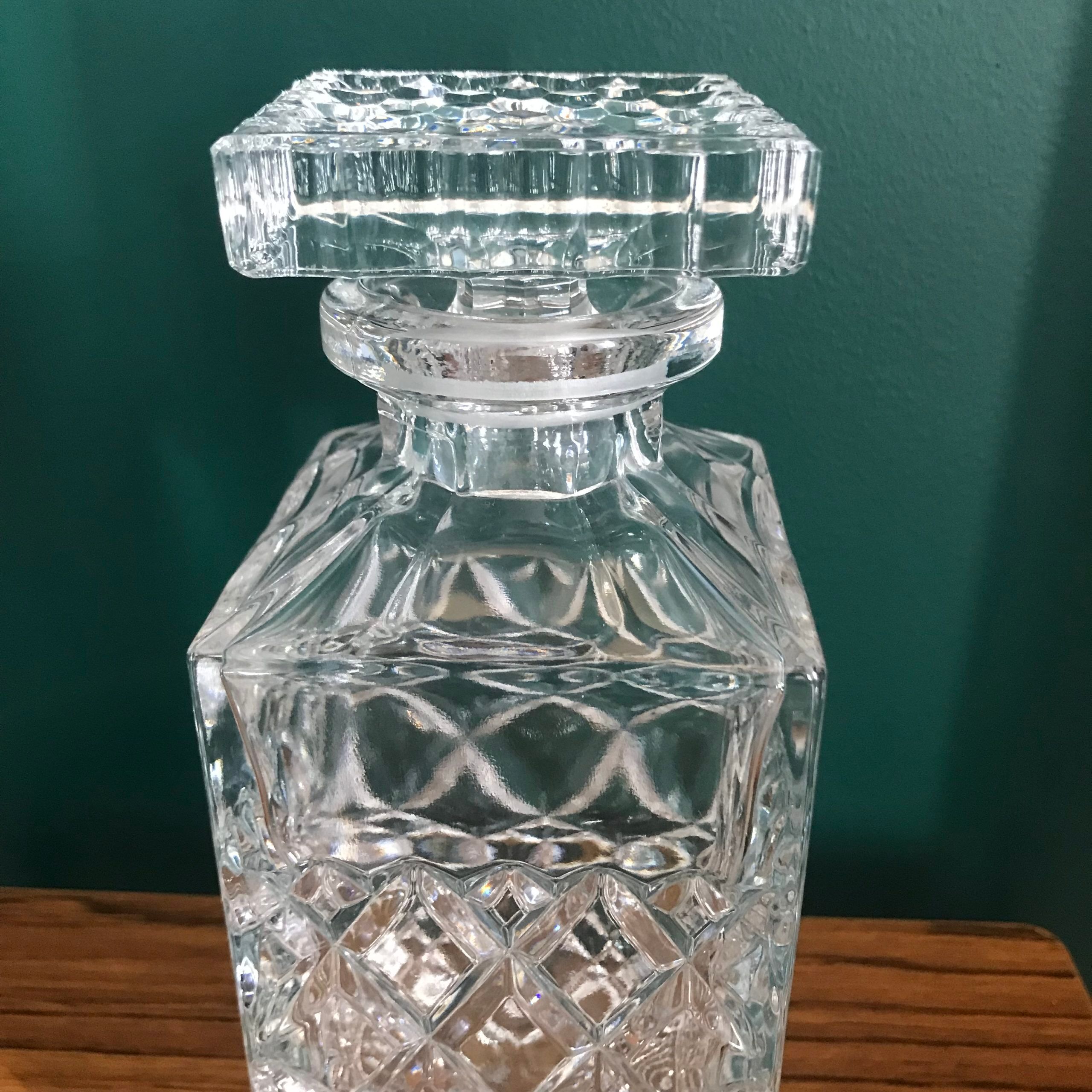Crystal whisky bottle