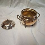 3-piece silver-plated metal coffee set