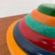 Italian postmodern wooden bowl by Pietro Manzoni