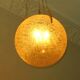 Doria Leuchten frosted glass and brass globe pendant light, 1970s