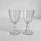 2 old aperitif or port wine glasses from the 19th century