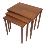 Danish modern teak nesting tables 3 side tables early 1960s