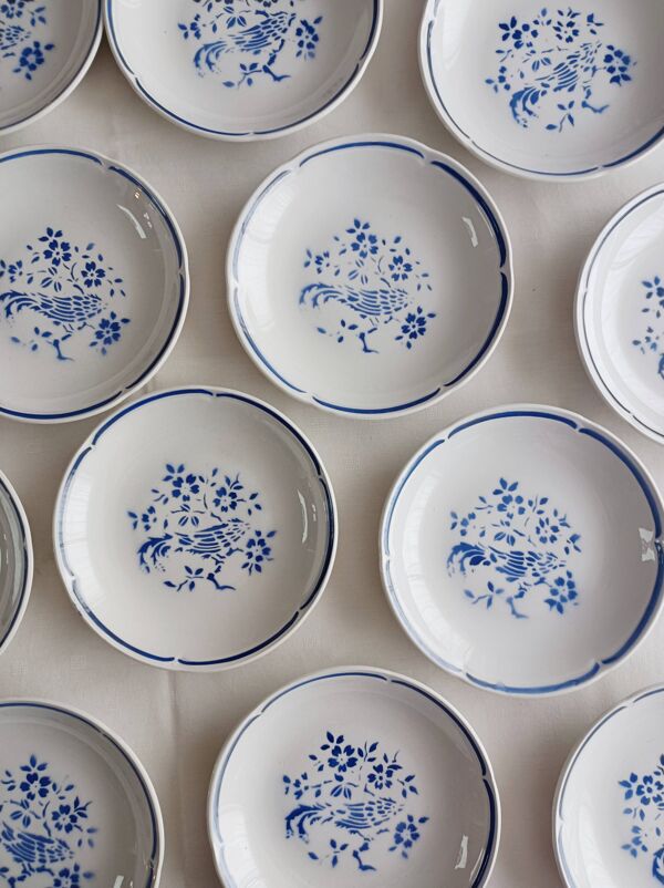 Lot de 12 assiettes creuses Moulin des loups, Alain