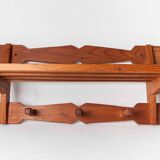 60's coat rack in solid beech