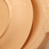 Set of 10 plates Fish Longwy