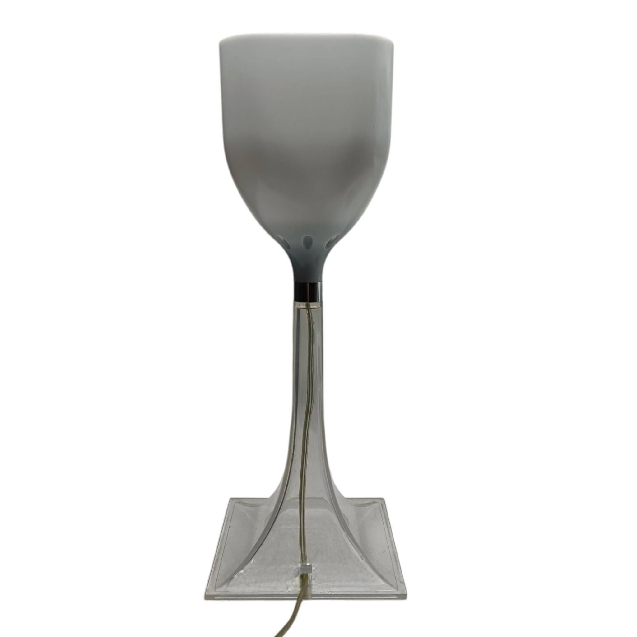 Lampe vintage en plexiglas - design minimaliste années 80