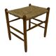 Vintage Stool Danish Papercord Rope Stool Mid Century Ottoman