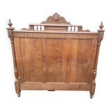 old headboard in solid oak