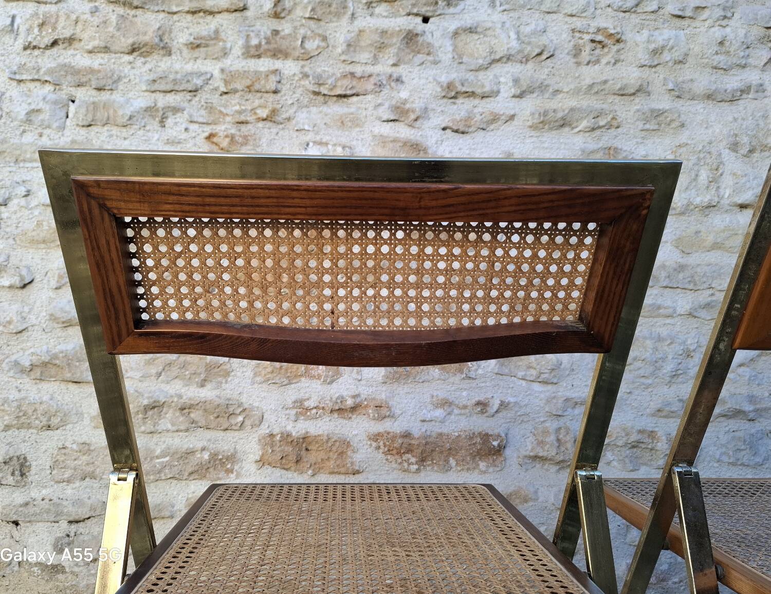 Italian cane folding chairs