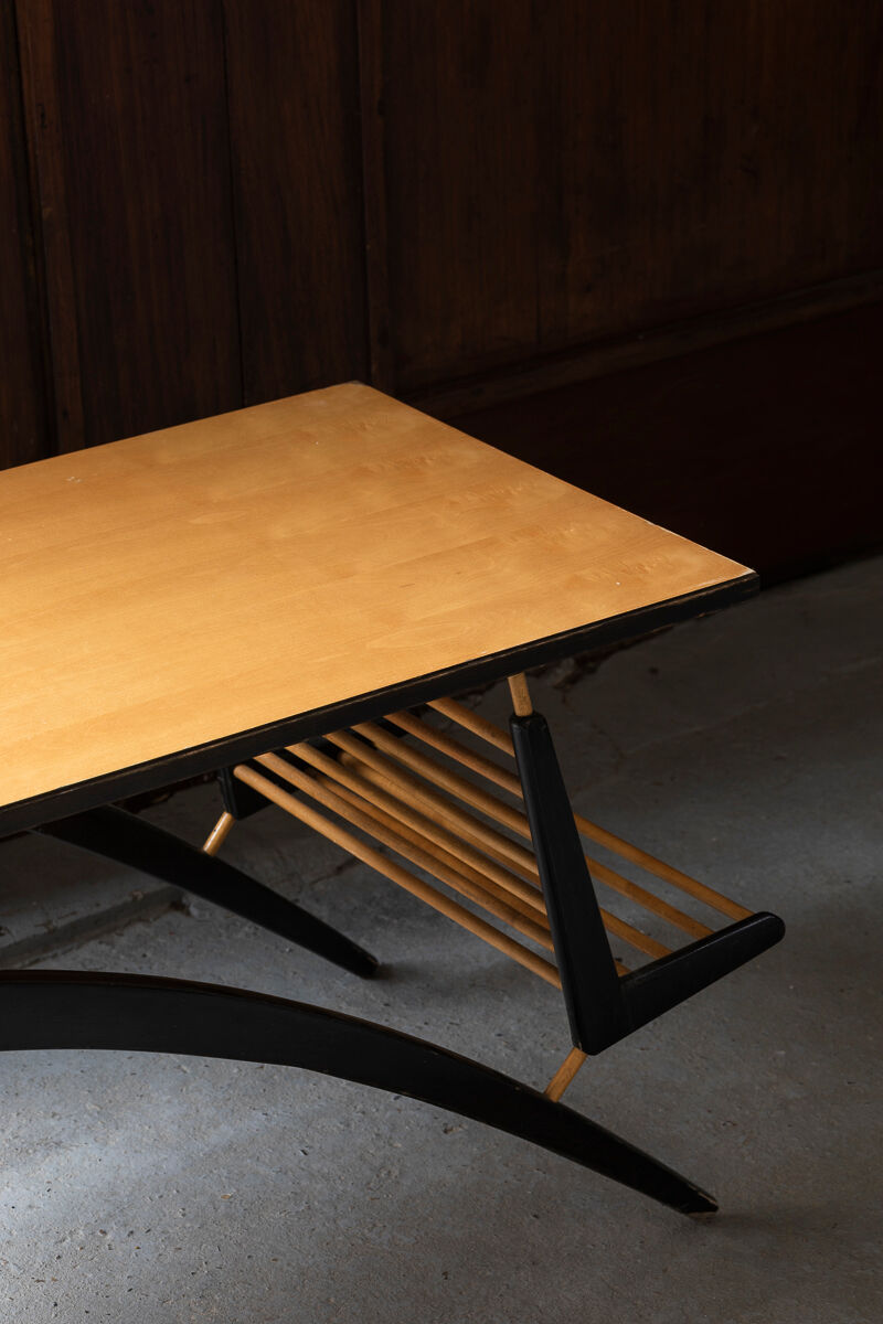 Table basse aux formes organiques, Slovénie, années 1960