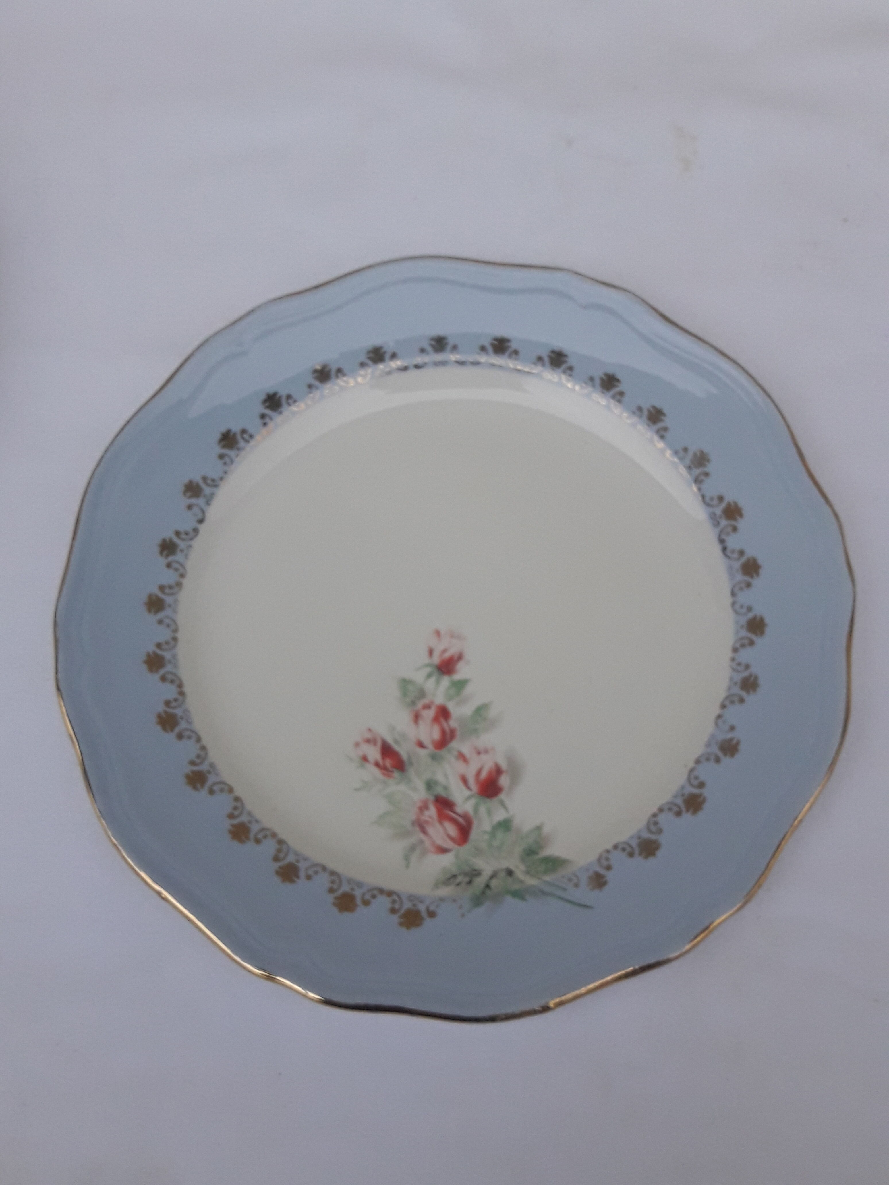 5 dessert plates in permacal model Floralies diam 18.5 cm