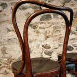 Pair of curved wooden chairs by Jacob & Josef Kohn, Vienna circa 1900