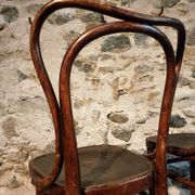 Pair of curved wooden chairs by Jacob & Josef Kohn, Vienna circa 1900