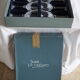 Crystal water glasses in their cabinets - JG Durand, collection florence « satine » 24,5 cl