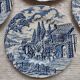 Set of 6 porcelain dessert plates