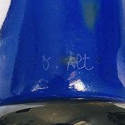 Vase Sculpture Otmar Alt Rosenthal Studio Line Glass Cobalt Signed 16cm