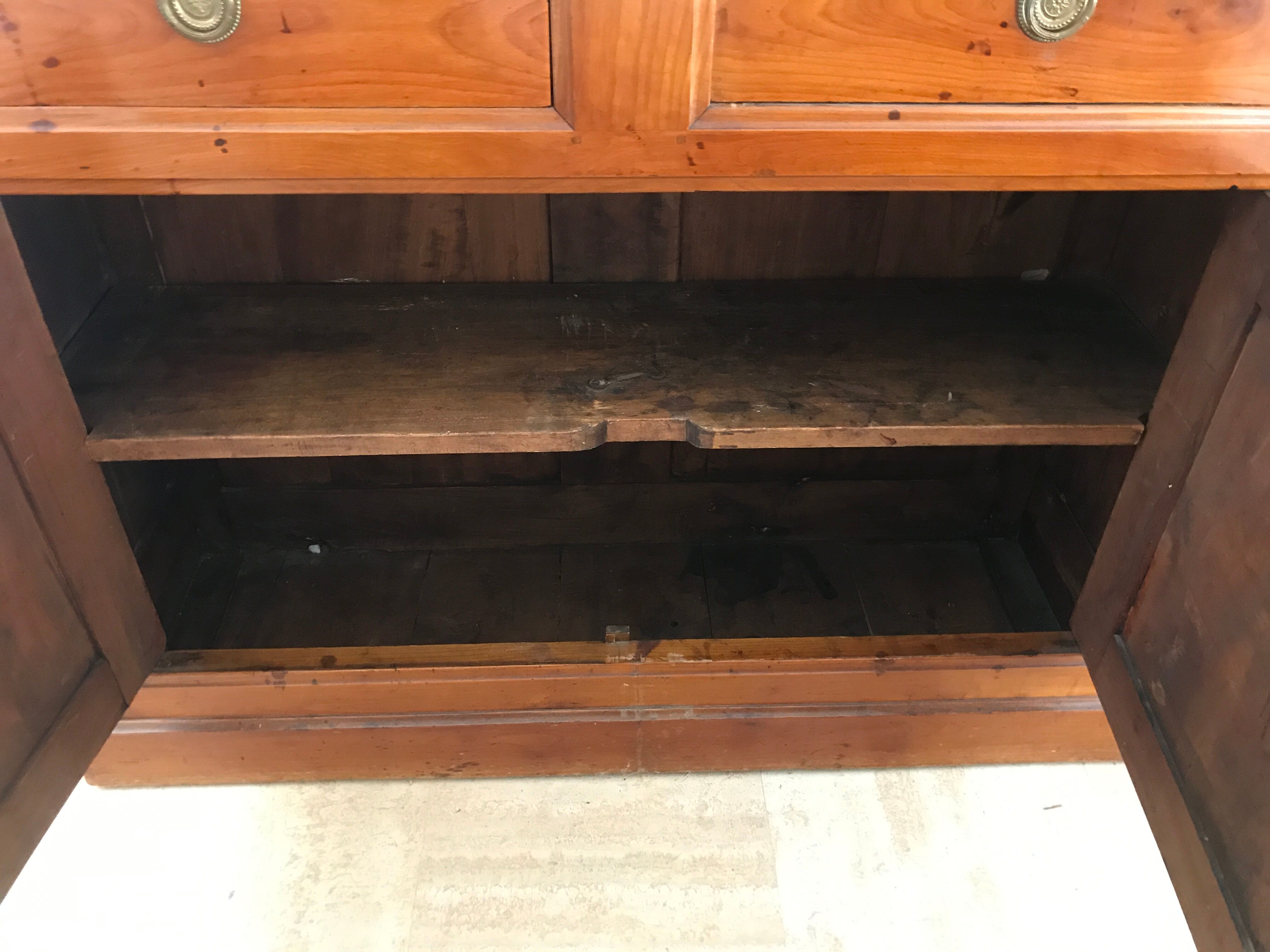 Old solid wood buffet