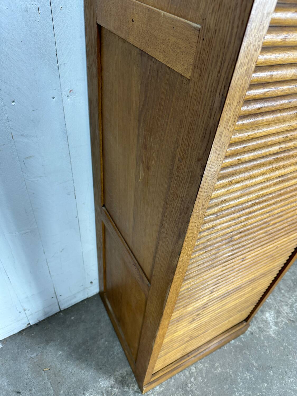 Large oak filing cabinet