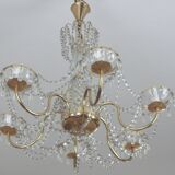 Brass chandelier, 1960s