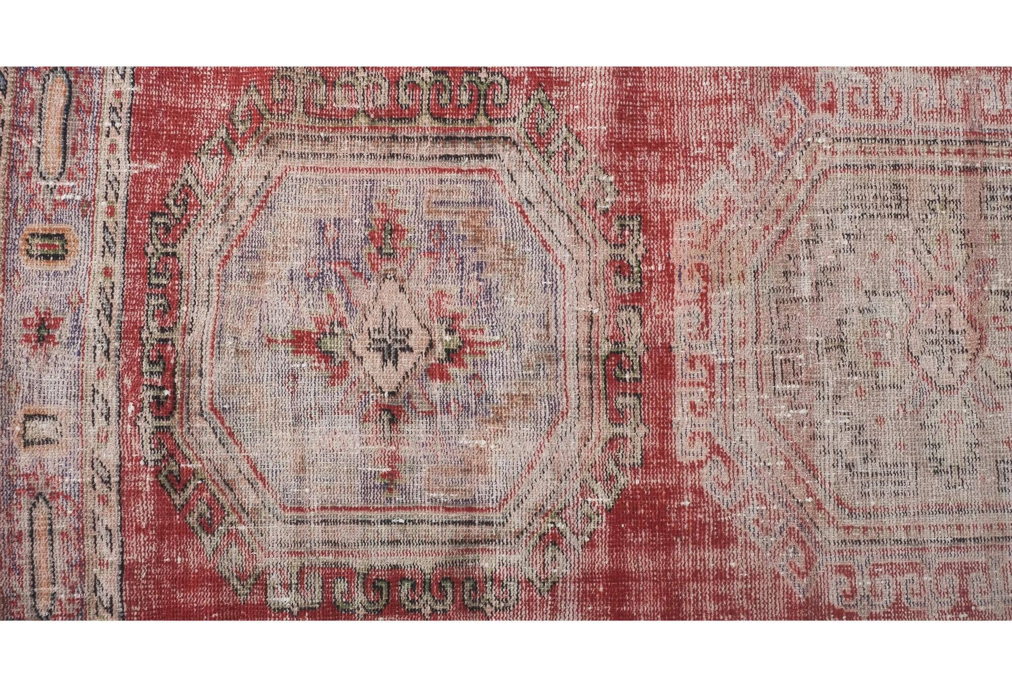 Vintage Turkish hallway rug 77x502 cm