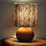 Wood and wool lamp