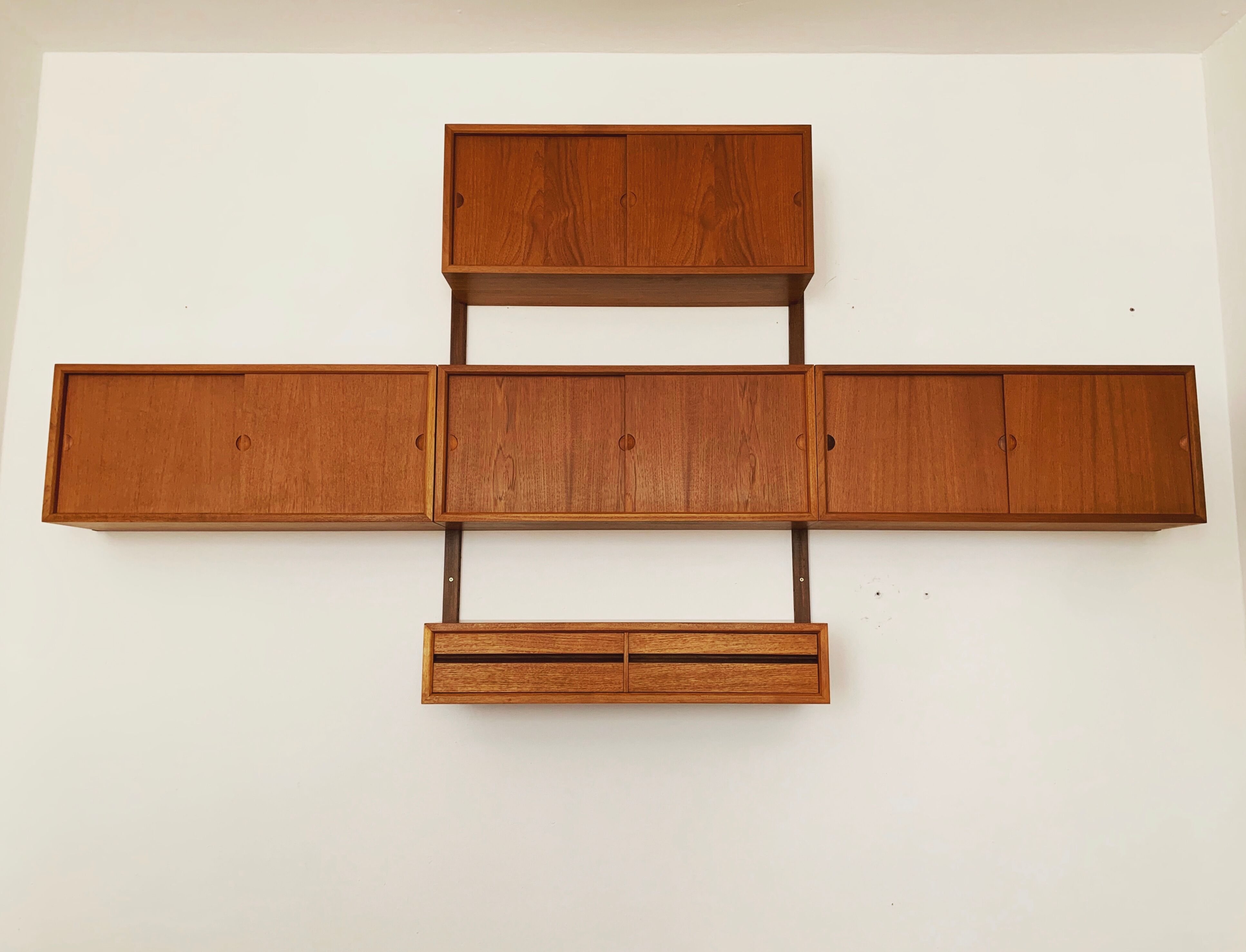 Danish modular teakwood  wall unit