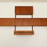 Danish modular teakwood  wall unit