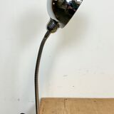 Lampe de table italienne en col de cygne vintage chromée, années 1960