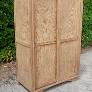 Armoire parisienne 2 portes coulissantes sapin bois brut