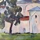 Huile sur toile, Nuit de Novgorod, A. Isachjow, 1974