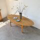 Oval coffee table beech 1980 Aalto Ikea