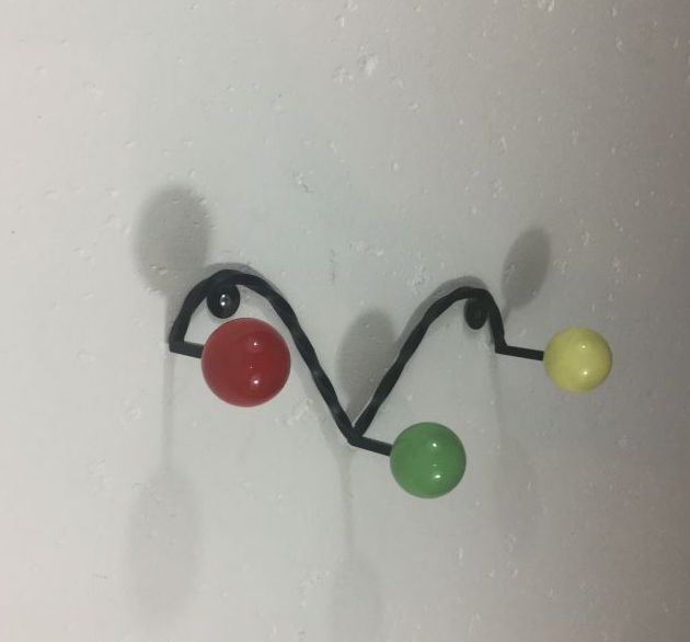 Coat rack lights balls