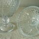 Bonbonnier en verre pot couvert pied douche decor pointe de diamant