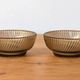 Set of 2 vintage smoky amber glass bowls – Twisted decor